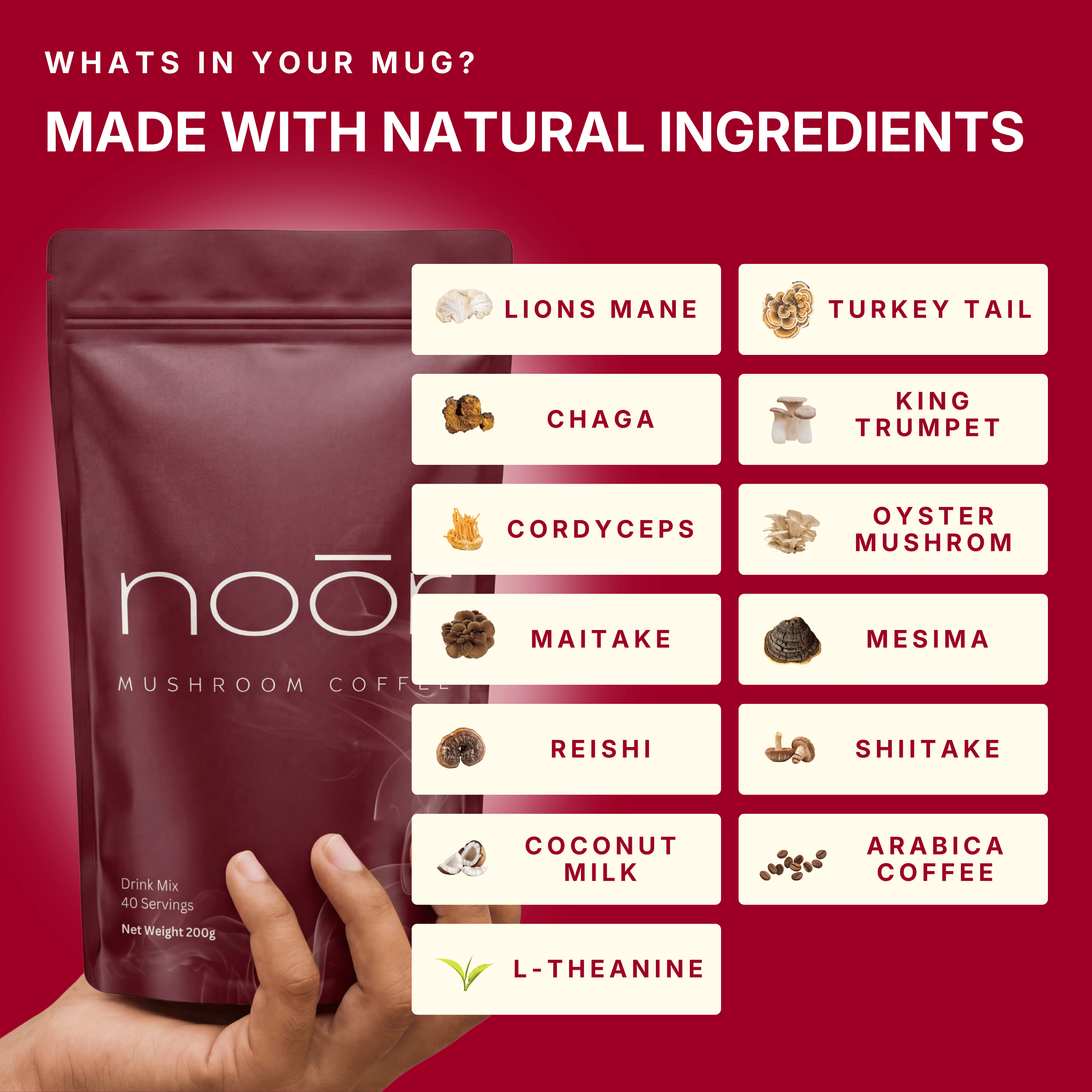 Noōr Mushroom Coffee