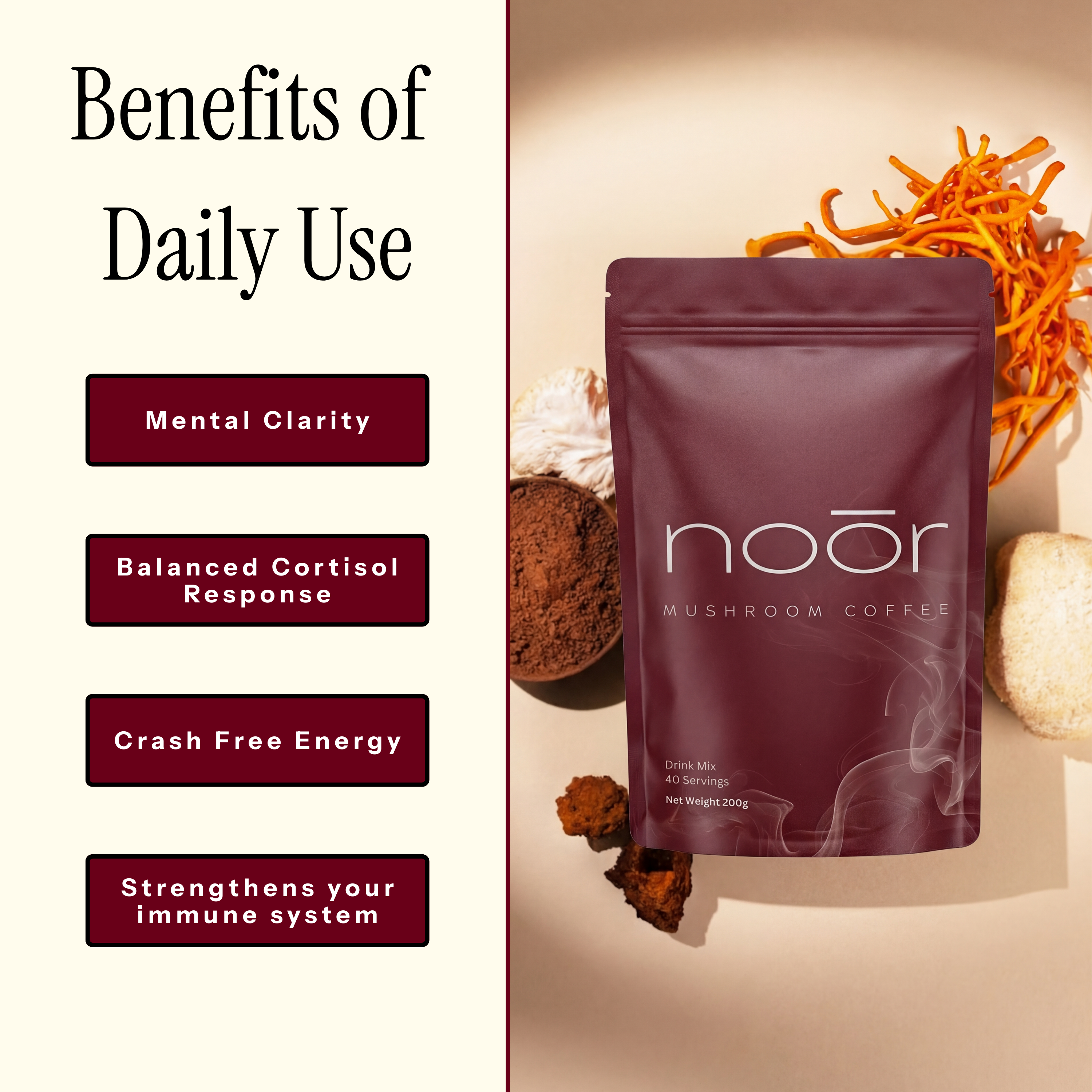 Noōr Mushroom Coffee