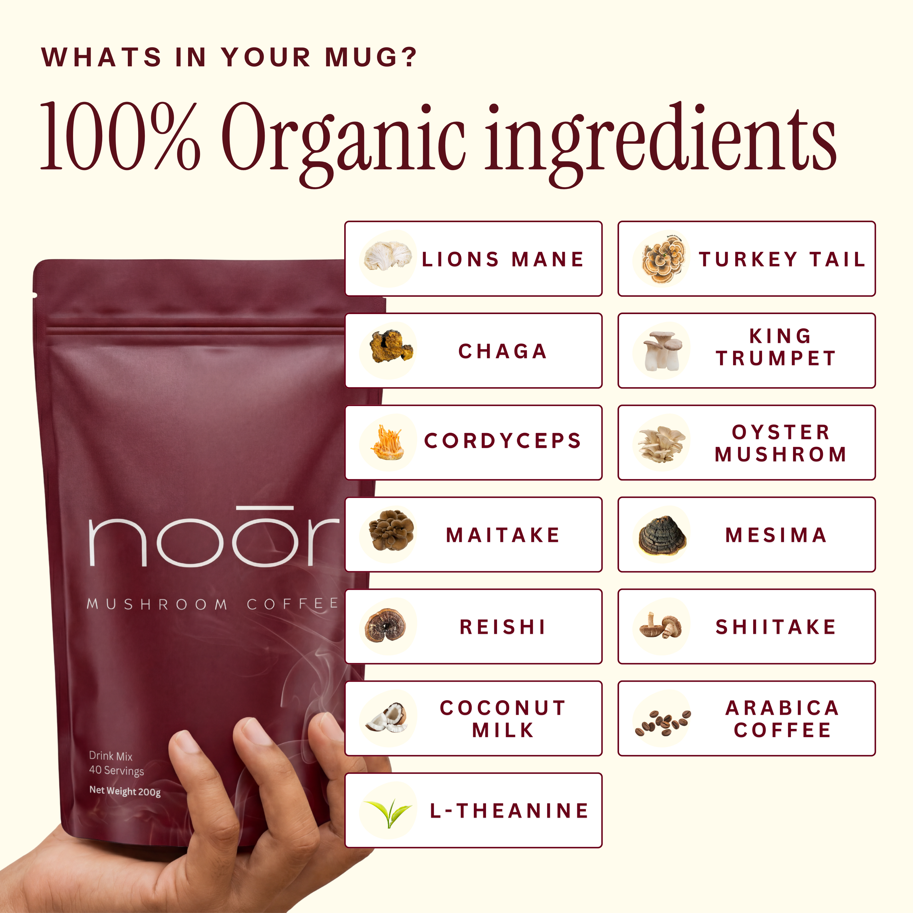 Noōr Mushroom Coffee